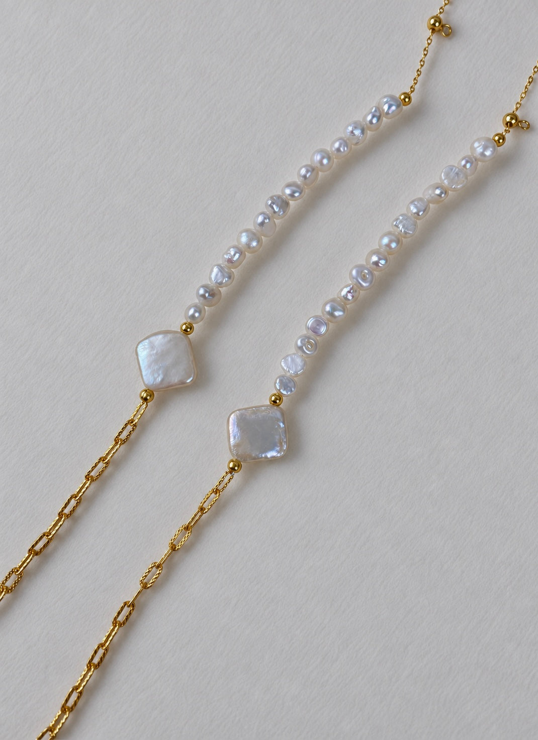 Square Baroque Pearl Bracelet